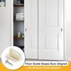 Side Jamb Mount Plastic Door Bottom Guide AntiScratch Design For Carpeted Space Easy Horizontal Adjustment 10Pieces