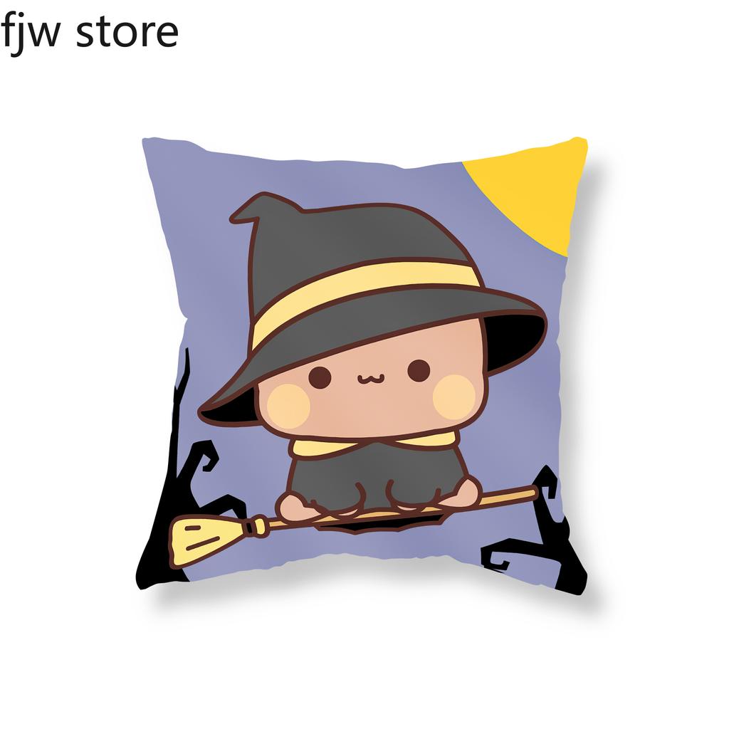 Halloween Decoration Throw Pillow Cover Cute Baby Panda Boob Cushion  Witch Vampire Pumpkin Party  Sofa Home
