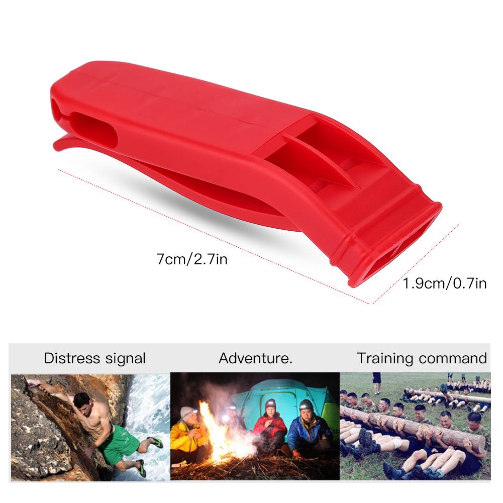 4Pcs Multi Function Double Frequency Sports Whistles Outdoor Emergency Survival Tools