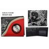 Luffy Wallet  Tanjiro Rotating Metal Logo Leather Coin Purse Card Holder Perfect Gift For Anime Fans