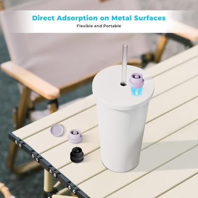 Silicone Lid Magnetic Straw Lid Suitable for Straws 0.31-0.47Inches Self-adhesive Silicone Magnetic Lid Cup Kitchens Accessories