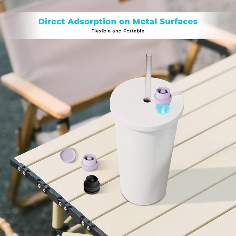 Silicone Lid Magnetic Straw Lid Suitable for Straws 0.31-0.47Inches Self-adhesive Silicone Magnetic Lid Cup Kitchens Accessories