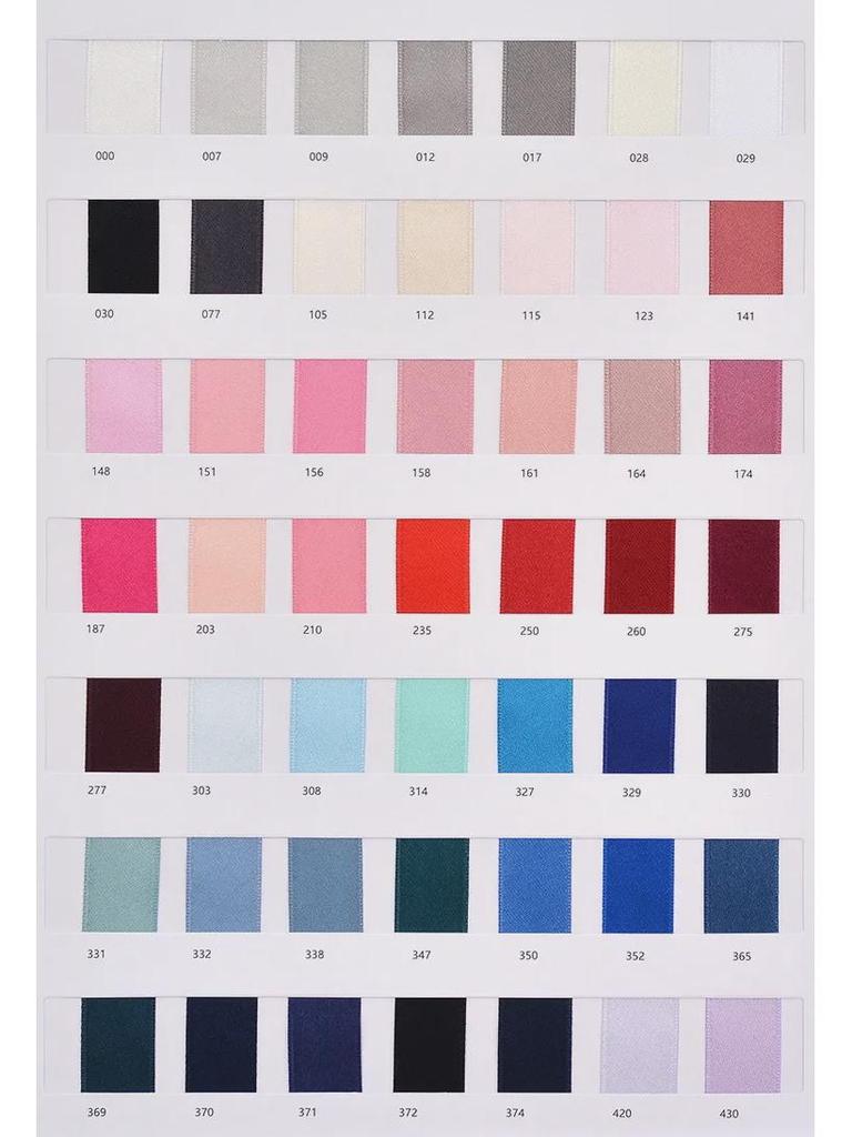 Double-Sided Matte Polyester-Cotton Ribbon, 2.5cm Wide, for Bow and Gift Packaging, Thickened Matte Finish.