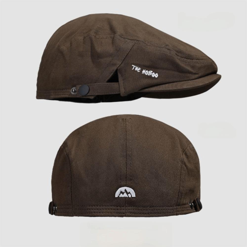 Embroidery Beret Hat Cotton Flat Hat Casual Gatsby Cap Outdoor