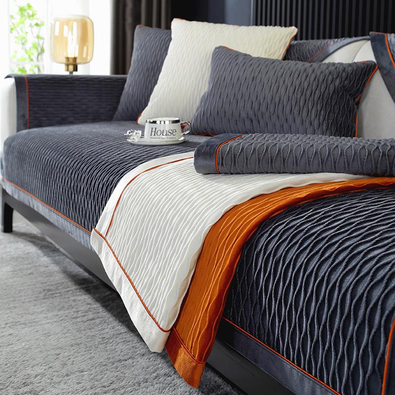 Суцільний колір Високоякісна диванна подушка Тканинний рушник Нековзкий Простий Сучасний зручний для шкіри Чотирисезонна універсальна спинка