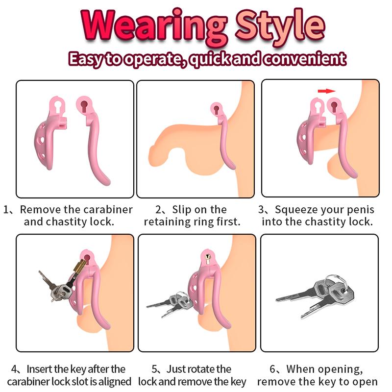 Male Chastity Cage Penis Ring Cock Cage Fetish Sissy Adult Fetish Gear Male Urethral Train Chastity Device Sex Toys for Men Gay