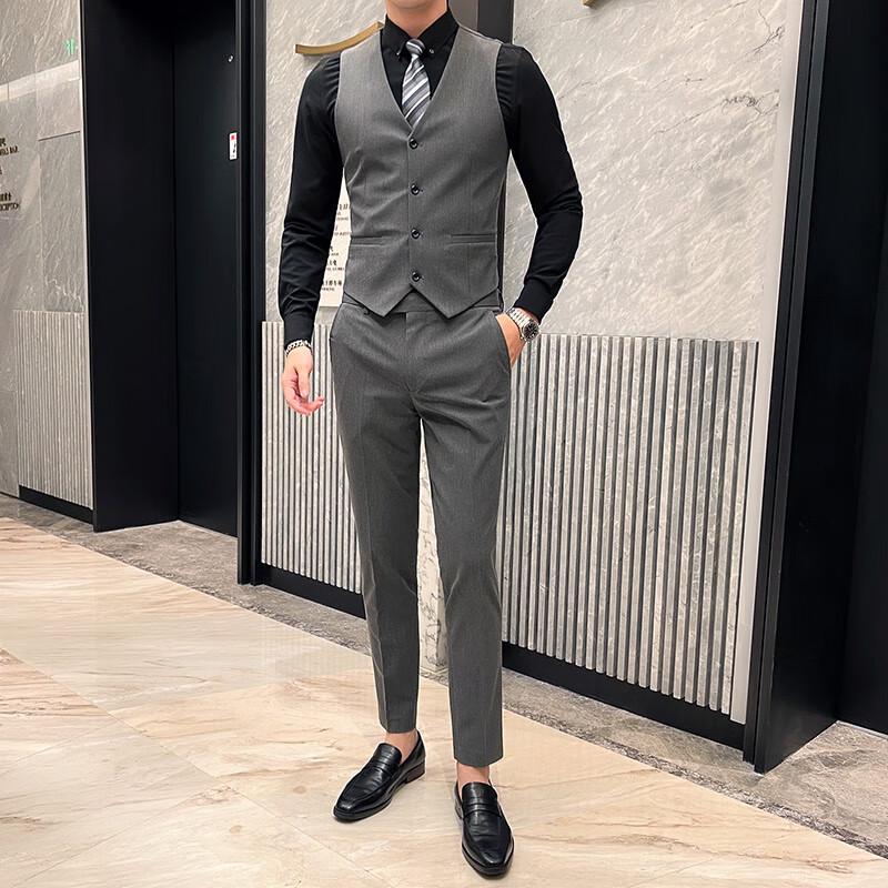 

Чоловічий діловий повсякденний жилет для нашарування Firstview FV25D1639 2XL