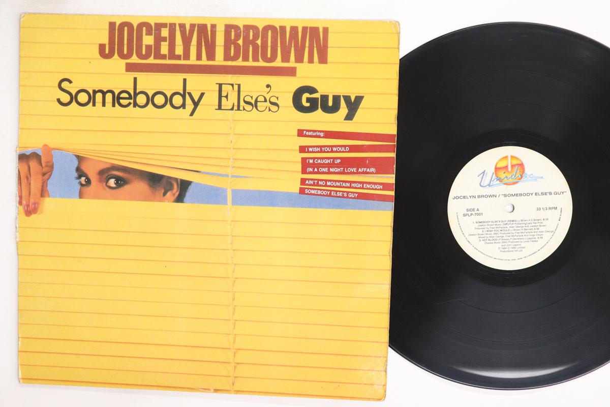 LP Record JOCELYN BROWN Somebody Elses Guy SPLP7001 UNIDISC 1990 Canada SoulFunk Used