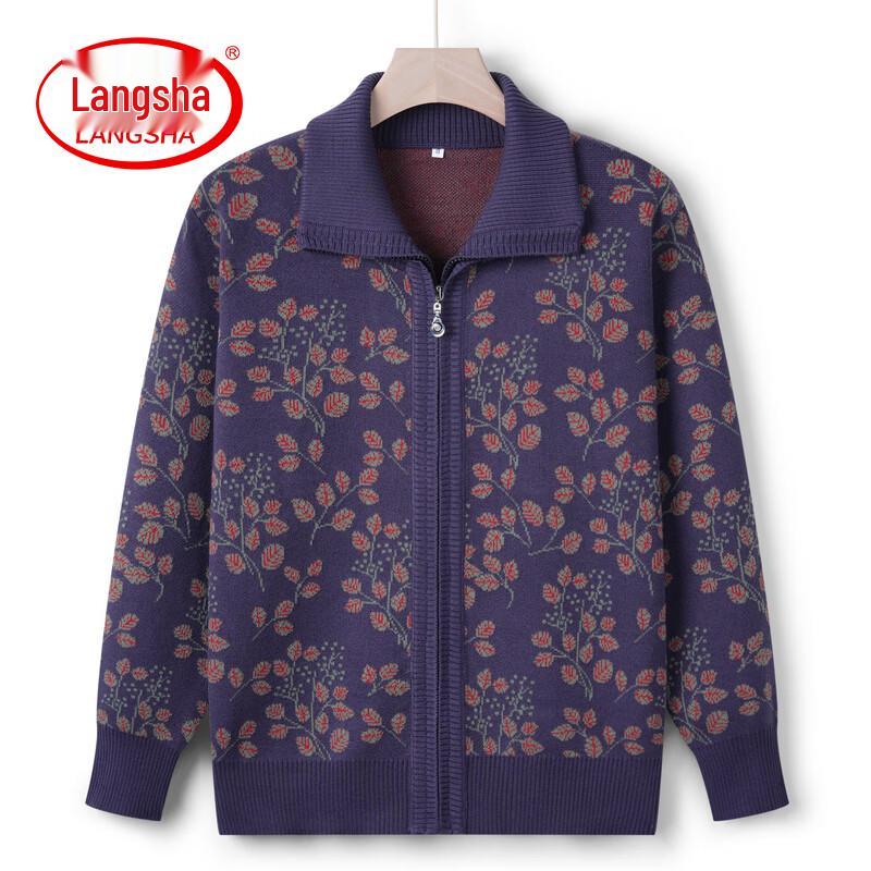 

LangSha Women s Zipper Cardigan Sweater 2XL