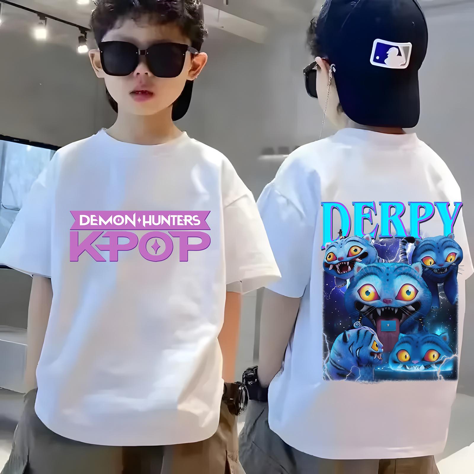 

Fashion Printed Pattern Crew Neck Short Sleeve Casual Loose T-Shirts Boys Comfortable 100