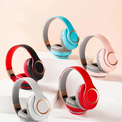 New Headset Bluetooth Headset Big Power Plug Card Folding Comfortable Big Ear Cover Fashion Wireless Bluetooth Headset