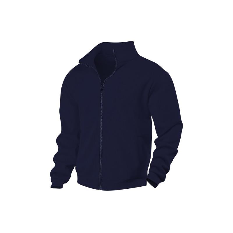 Men S Stand Collar Thick Fleece Lined Loose Casual Jacket