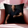 Celebrity H-Hugh Jackman Cushion Cover Breathable Linen Pillowcase Summer Odorless Eco-Friendly Invisible Zipper Washable