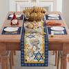 XCHI Hanukkah Six-Pointed Star Chanukah Menorah Dreidel Table Runner Table Decoration for Party Home Kitchen Dining Holiday Decor 13x72 Inch