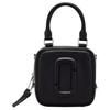 Marc Jacobs JMarc Top Double Zipper Closure Smooth Leather Handbag Women handbag Black 2P4HCR015H02-001