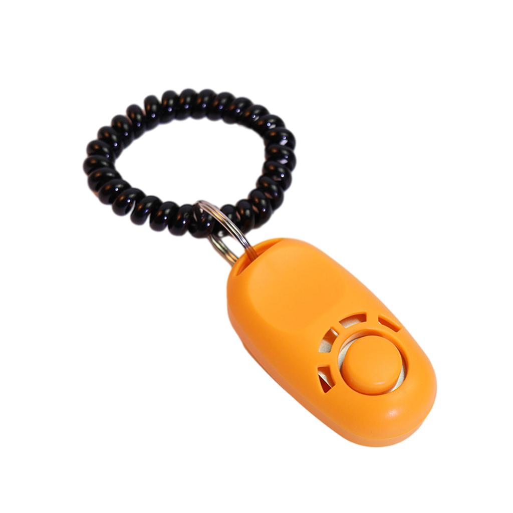 Plastic Dogs Training Clicker Elastic Wrist Strap Pet Click Trainer Aid Tool Sound Keychain Indoor Outdoor Training Tool