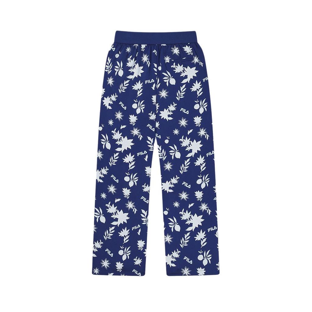 Fila SS25 Heritage Series Fashion Simple Comfortable Lace-Up Casual Pants Women Pants Lighthouse-Blue F11W528804F-BU