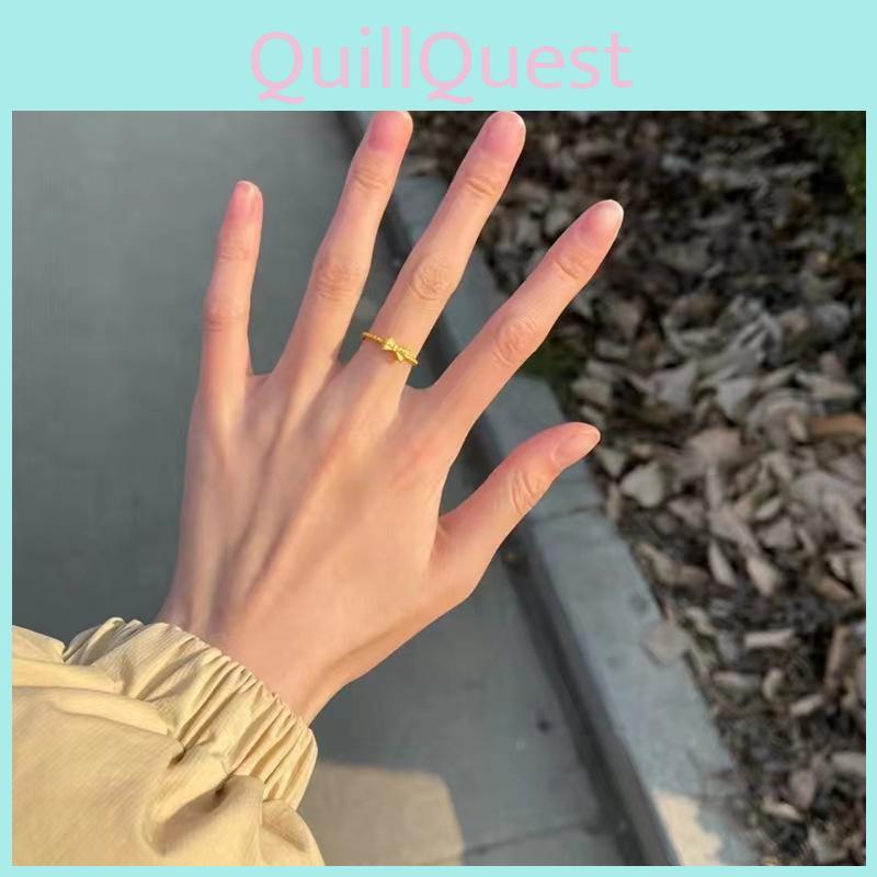 Stunning 2022 New Style Brass Gold Plated Women Butterfly Ring Geometric Design For Lovers Nature