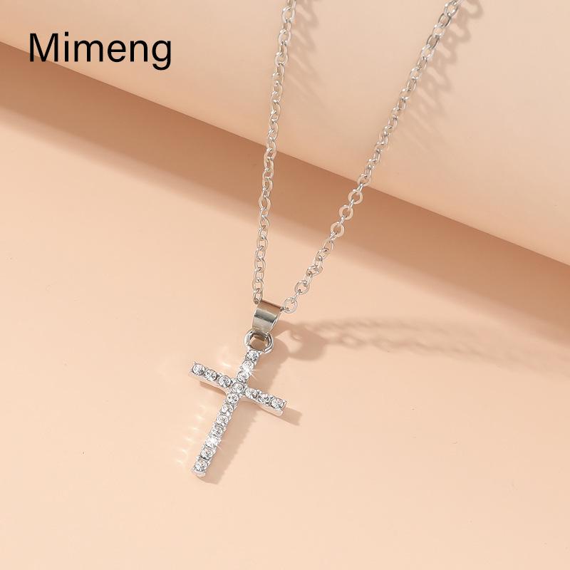 Men's and Women's Minimalist Cross Pendant Necklace - Contemporary Cold Style