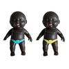 Black Babies Stress Relief Toy Slow Rising Anxiety Relieving Mini Baby Squeeze Toy Soft Stretchy Relaxation Stress Ball Fidget Toy