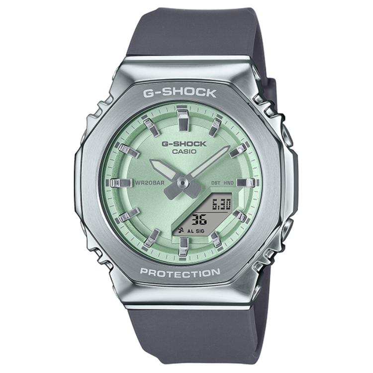 

CASIO Unisex Pink Watch GM-S2110 Green Dial