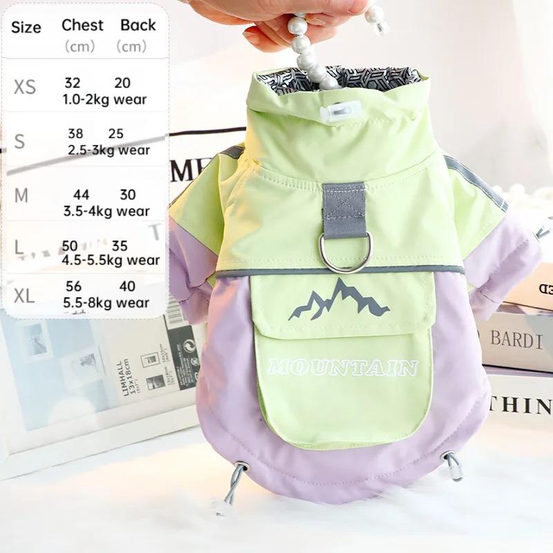 Thick Waterproof Dog Winter Coat 3-Proof Warm Outdoor Jacket for Small Dogs Cold-Resistant Pet Clothing