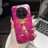 For Realme 12 4G Case Fashion Letters Hard Tempered Glass Back Covers For Oppo Realme12 Realme 12 RMX3871 Shockproof Phone Shell