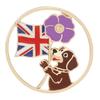 4 Styles Funny Dog And Poppy Design Lest We Forget Enamel Brooches Remembrance Day Animal Golden Pins Veterans Badge