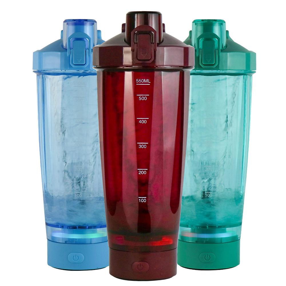 Portable and rechargeable fully automatic mixing cup with light and cool 600ml sports portable protein powder electric shaking cup