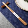 5 Pairs Wooden Chopsticks Sushi Sticks Reusable Chinese Chopsticks Set Long Japanese Food Chop Sticks Tableware Wooden Utensils
