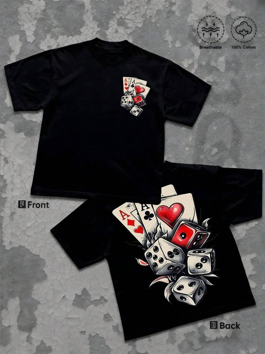 Ace Cards And Rolling Dice Symbolize Bold Luck And Passion Creating An Energetic Gaming Vibe For S разноцветный