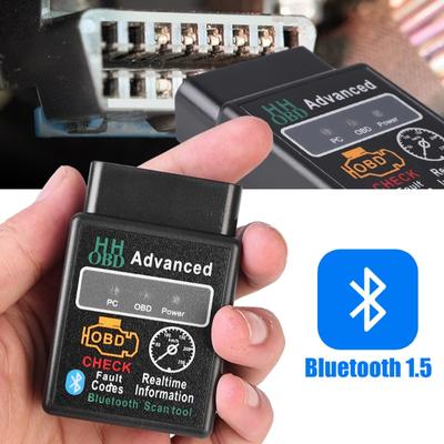 Scanner OBD2 pour voiture, détecteur de défauts Bluetooth, lecteur de codes Elm327 V1.5 compatible Bluetooth, outil de diagnostic pour Android IOS Windows