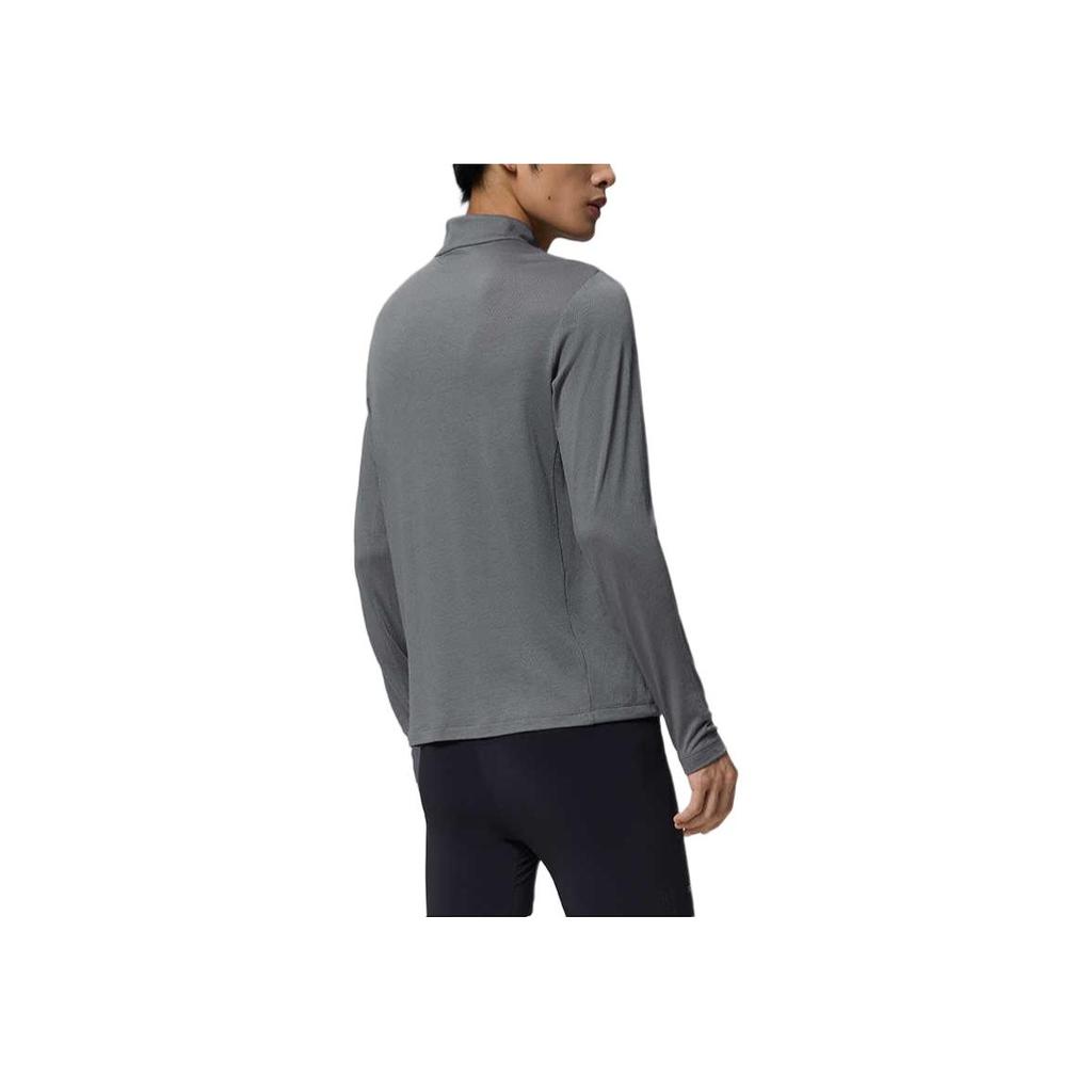 Saucony Running Training Soft Stretch Long Sleeve T-Shirt Men Tops Light-Gray SC2240101A-MG31