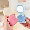Cute Candy Colored Air Cushion Comb Small Size Travel Portable Massage Comb Folding Mirror Comb Women'S Hair Brush Styling Tool
