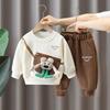 Boys' Set Autumn Clothing Children's Hoodie Set Autumn Doll Casual Korean Two-piece Set