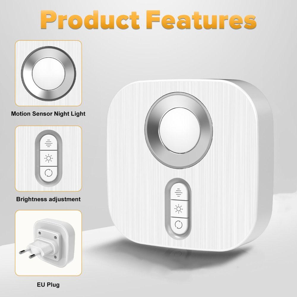 Ultra-Quiet Wireless Night Lamp Human Motion Sensor LED Night Light Smart Night Light  Corridor
