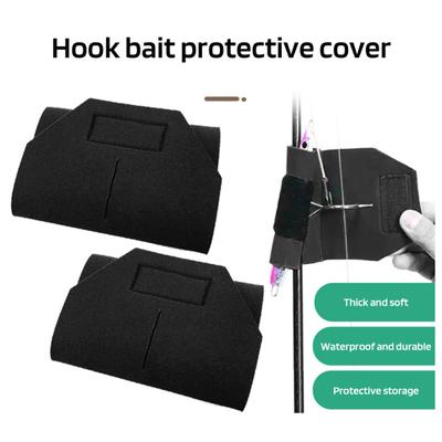 Protezione per esche da pesca Cinghia avvolgente per asta Nastro di fissaggio regolabile impermeabile portatile Copertura protettiva per esche da pesca Accessori per la pesca all'aperto