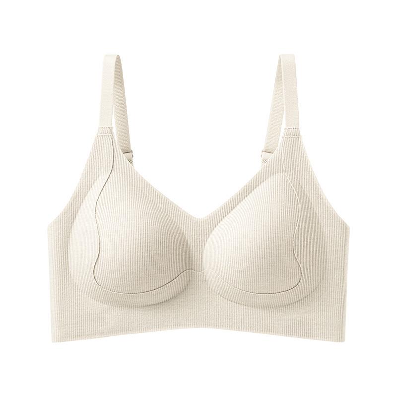 Women's Seamless Push-Up Bra, Soft Support, Anti-Sag, Non-Wired, Comfortable Uplift for Small Busts.