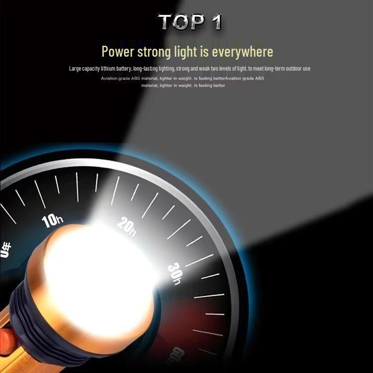 Mini High-Intensity Aluminum LED Flashlight with Long-Range Illumination and Built-in 18650 Lithium Battery