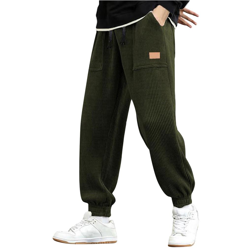 Pantaloni da jogging da uomo Pantaloni casual da lavoro Coulisse Elastico in vita