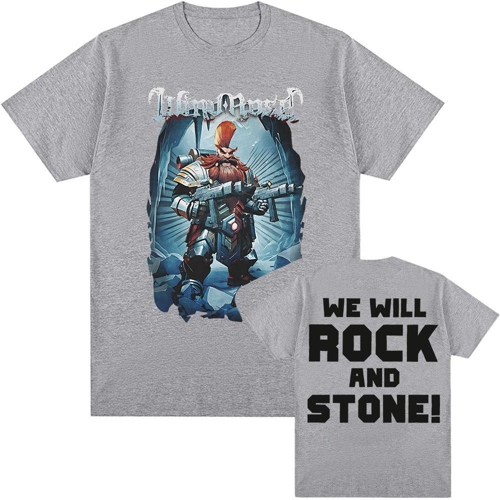 Windrose Band Wir Rocken und Stein T-Shirt Baumwolle Yk Unisex Kleidung Damen T-Shirt Tour Spiel Sommer Neues T-Shirt Fans Geschenke