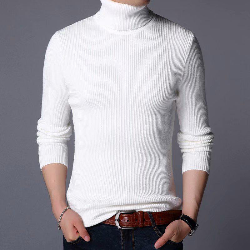 Winter Men's Turtleneck Sweater Solid Color Slim Thicken Men's Turtleneck Bottoming Sweater Winter Men's Turtleneck Sweater Solid Color Slim Thicken Men's Turtleneck Bottoming Sweater