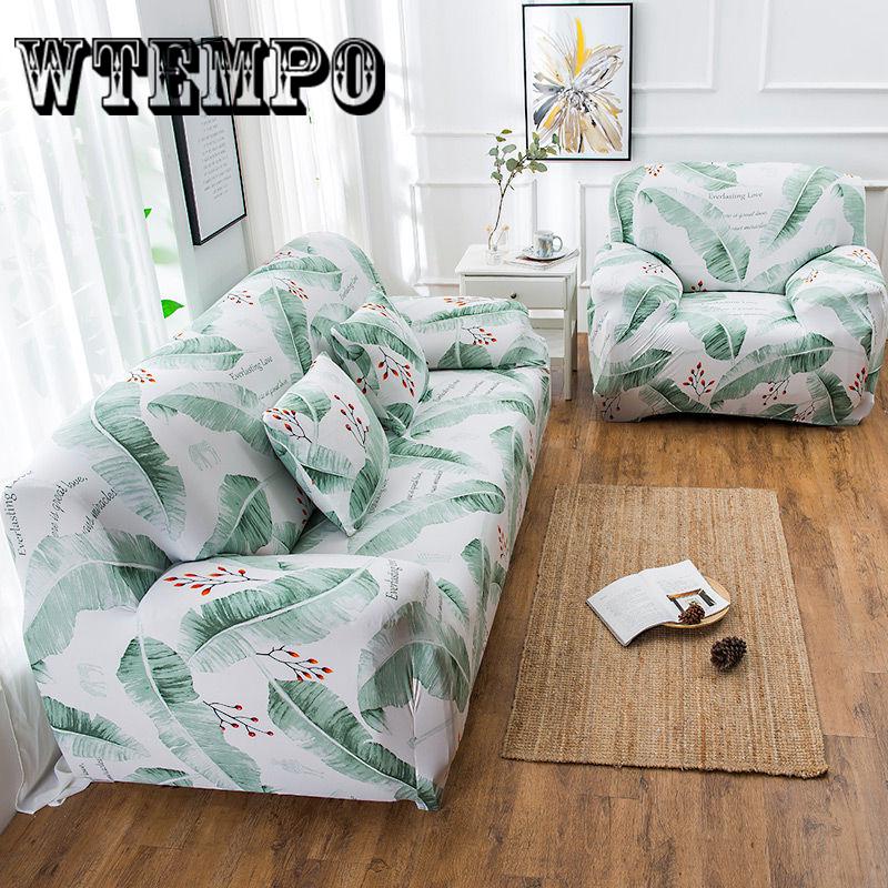 Elastic Sofa Cover Printed Slipcover Corner Sofa Cover Stretch Furniture Cover 1/2/3/4 Seater