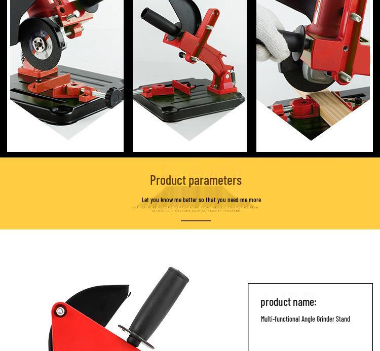 Universal Cast Iron Base Angle Grinder Stand & Conversion Tool
