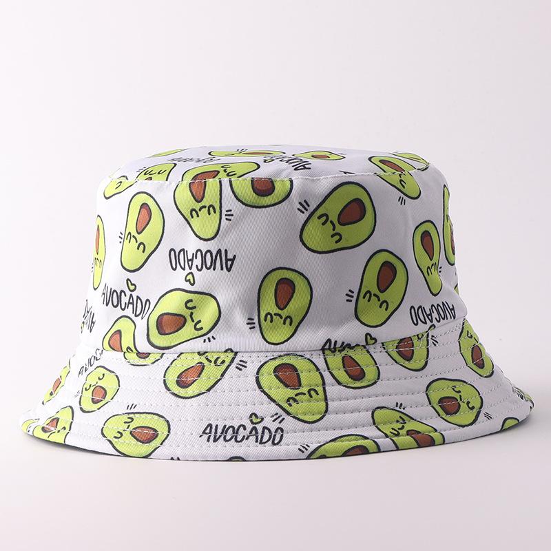 Small Edge Sunshade Bucket Hat Double-sided Basin Hat European and American Personalized Fashion Printed Hat