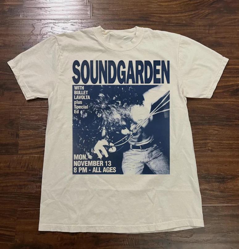 Soundgarden Band Tour Concert For Men Women Cotton Shirt Full Size XL