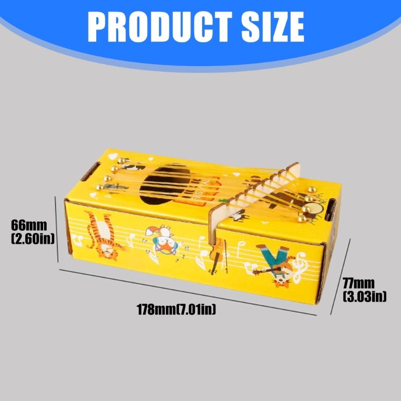 Hands on Assembly Paper Musical Box Craft Set Educational Toy for Children Science Education and Physics Experiments