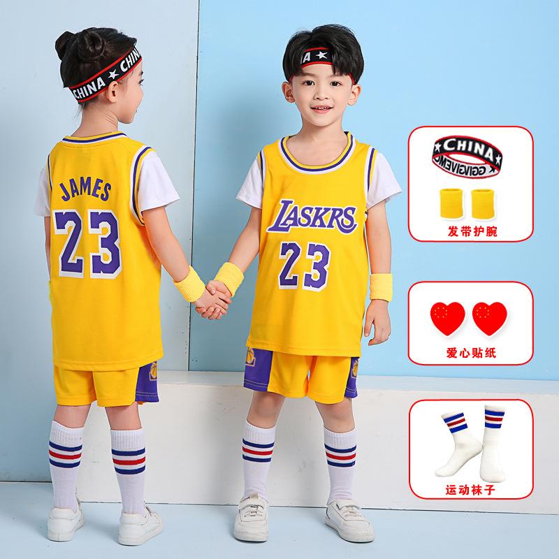Children's basketball jersey set Boys and girls jerseys Elementary school performance clothing team Kindergarten June 1 training clothing