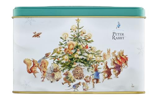 Peter Rabbit and Friends Christmas English Breakfast Tea Tin (40 Tea Bags)
