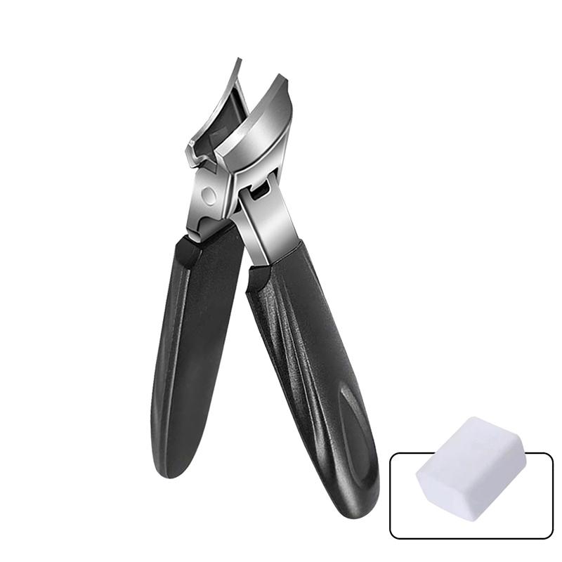 

Professional Slanted Nail Clippers Wide Jaw Opening Anti-Splash Nail Clipper Stainless Steel Toenail Pliers Manicure Tools